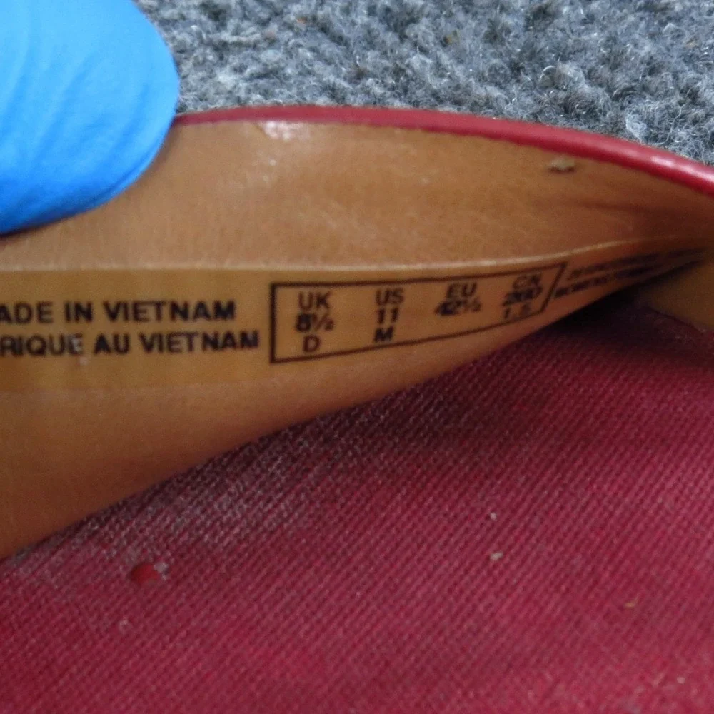 Clarks Petrina Selma Women Espadrille Wedge Sandal Size 11 Summer Red Leather